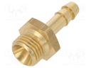 Plug-in nozzle; Mat: brass; V: with bushing; Connection: 6mm