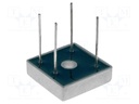 Single-phase bridge rectifier; Urmax: 600V; If: 15A; Ifsm: 300A