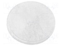 Self-adhesive foot; Ø: 8mm; H: 2mm; transparent; silicone; C: 1mm