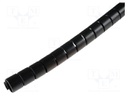 Spiral wrapping; ØBundle : 16mm; polypropylene; black; L: 50m
