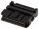 Plug; IDC; female; PIN: 14; IDC; for ribbon cable; 1.27mm