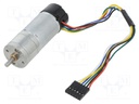 Motor: DC; with encoder,with gearbox; HP; 6VDC; 6.5A; 280rpm; 101g