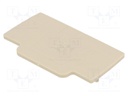 End plate; Application: A2C2.5; beige; Width: 2.1mm; wemid; UL94V-0