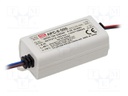 Power supply: switched-mode; LED; 7.7W; 5÷11VDC; 700mA; 90÷264VAC
