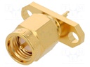 Socket; SMA; male; straight; 50Ω; soldering; teflon; gold-plated