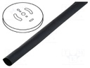 Heat shrink sleeve; glued; 2: 1; 19.1mm; black; polyolefine