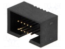 Socket; IDC; male; PIN: 10; straight; THT; gold flash