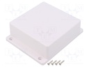 Enclosure: multipurpose; X: 125mm; Y: 125mm; Z: 45mm; TWF; ABS; white