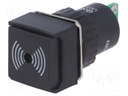Signaller: sound; 75dB; Ø16mm; max.6mm; for soldering; IP40; 2300Hz