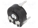 Potentiometer: mounting; single turn,horizontal; 4.7kΩ; 150mW