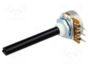 Potentiometer: shaft; single turn; 2.2kΩ; ±20%; 0.4W; linear; 6mm