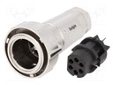 Connector: circular; plug; female; PIN: 6; Buccaneer 7000; 10A; 500V