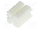 Spacer sleeve; LED; ØLED: 3mm; L: 7mm; natural; UL94V-2; W: 5mm