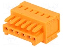 Pluggable terminal block; 3.81mm; ways: 6; straight; plug; female