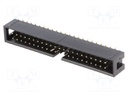 Socket; IDC; male; PIN: 44; vertical; SMT; gold flash; 2.54mm