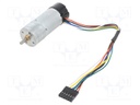 Motor: DC; with encoder,with gearbox; LP; 6VDC; 2.4A; 1300rpm; 95g