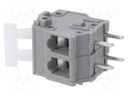 PCB terminal block; angled; 5mm; ways: 2; on PCBs; 0.2÷2.5mm2; 15A