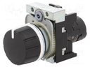 Potentiometer; 22mm; 3SU1.5; -25÷70°C; Ø22mm; IP67; 47kΩ