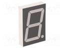 Display: LED; 7-segment; 45mm; 1.8"; No.char: 1; red; 30÷60mcd; anode