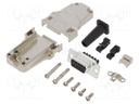 D-Sub; PIN: 9; female; shielded,with strain relief; straight