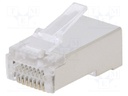 Plug; RJ45; Cat: 6; shielded; Layout: 8p8c; 4.8÷6.5mm; 24AWG÷27AWG