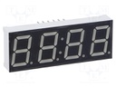 Display: LED; 7-segment; 14.2mm; 0.56"; No.char: 4; blue; 6÷12mcd