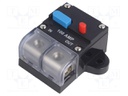 Fuse: automatic; automotive; 100A; black; 12÷48VDC; 52x70x42mm