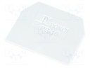 End plate; Application: ZG-G10; grey; Width: 1mm; polyamide