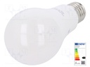 LED lamp; warm white; E27; 230VAC; 1521lm; 14W; 2700K; CRImin: 80