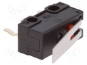 Microswitch SNAP ACTION; with lever; SPDT; 1A/125VAC; 1A/30VDC