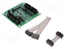 Logic level converter module; IDC10 x4,pin strips