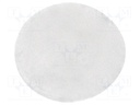 Self-adhesive foot; Ø: 8mm; H: 2.4mm; transparent; silicone; C: 1mm