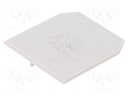 End/partition plate; Application: ZUG-G10; grey; Width: 1.5mm