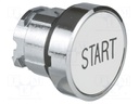 Switch: push-button; Stabl.pos: 1; 22mm; white; Illumin: none; IP66