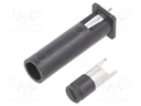 Fuse holder; THT; 6.3x32mm; -40÷85°C; 16A; Mat: thermoplastic; 5mΩ