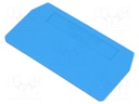 End/partition plate; Application: ZDU2.5; blue; wemid; max.125°C