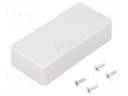 Enclosure: multipurpose; X: 45mm; Y: 95mm; Z: 23mm; ABS; grey