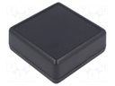 Enclosure: multipurpose; 1593; X: 66mm; Y: 66mm; Z: 26mm; ABS; black