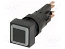Switch: push-button; Stabl.pos: 2; 16mm; black; Pos: 2; -25÷70°C