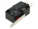 Microswitch SNAP ACTION; with lever; SPDT; 16A/250VAC; ON-(ON)
