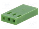 Plug; pin strips; AMPMODU MOD IV; female; PIN: 3; w/o contacts