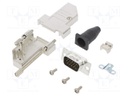 D-Sub HD; PIN: 15; male; shielded,with strain relief; angled 45°
