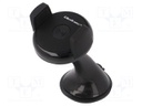 Inductance charger; 5V/1x1A; black; 5W; Mounting: for windscreen
