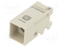 Connector: HDC; module; male; Han Modular Domino; PIN: 1; Modules: 1