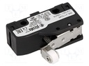 Microswitch SNAP ACTION; with lever,with transverse roller
