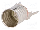 Lampholder: for lamp; E10; Leads: 0,3x1,2mm; 10mm