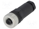 Plug; M12; PIN: 5; female; A code-DeviceNet / CANopen; for cable