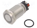 Switch: vandal resistant; Pos: 2; SPDT; 3A/220VAC; 5A/24VDC; IP65