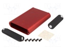 Enclosure: with panel; 1455; X: 72mm; Y: 100mm; Z: 19mm; aluminium