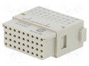 Connector: HDC; female; Han Modular Coax; PIN: 1; shielded; UL94V-0